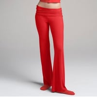 Image 2 of SKIMS-  SOFT LOUNGE COTTON RIB FOLD OVER PANTS- CHERRY