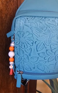 Image 4 of Game Day Beaded Keychain/Purse Charm 
