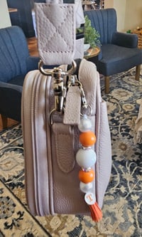 Image 3 of Game Day Beaded Keychain/Purse Charm 