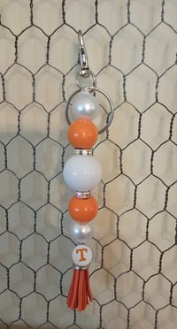 Image 5 of Game Day Beaded Keychain/Purse Charm 