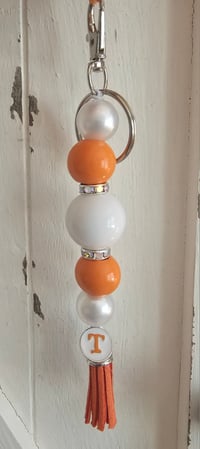 Image 2 of Game Day Beaded Keychain/Purse Charm 