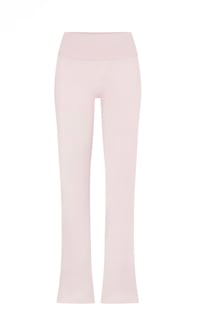 Image 3 of SKIMS- COTTON JERSEY FOLD OVER PANTS- BARELY PINK. 