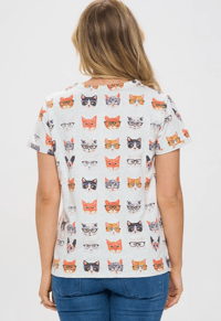 Image 4 of Glasses Cat Tee