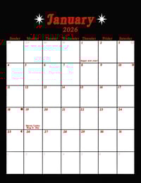 Image 4 of PREORDER - 2026 Wall Calendar