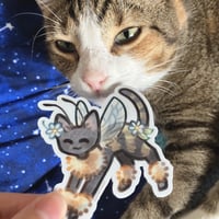 Image 2 of Bee Cat Sticker