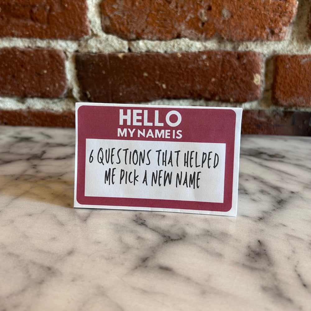 Image of Hello My Name Is [mini zine]