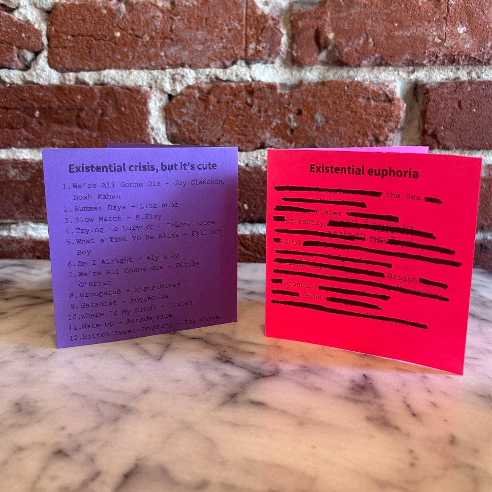 Image of The Existential Playlists zine