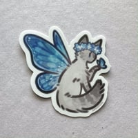 Image 1 of Butterfly Cat Sticker