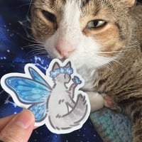 Image 2 of Butterfly Cat Sticker