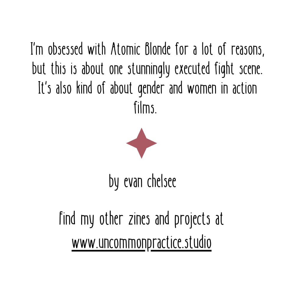 Image of Atomic Blonde Casually Obsessed [square mini zine]