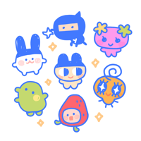Image 1 of tamagotchi sticker pack
