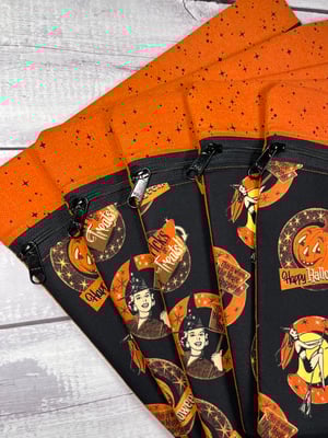 Image of Project Bag & Notions Bag Duo/Retro Halloween 