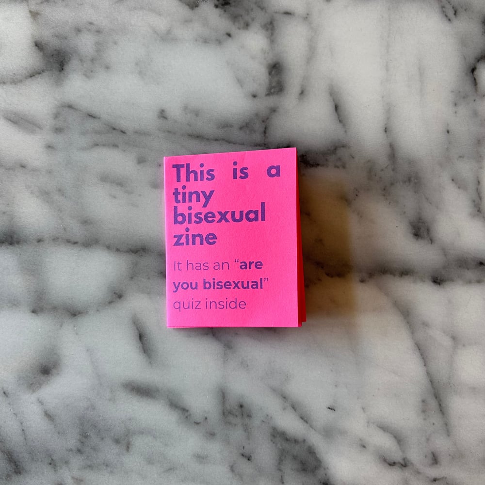 Image of Tiny Bisexual Zine Set