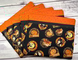 Image of Project Bag & Notions Bag Duo/Retro Halloween 