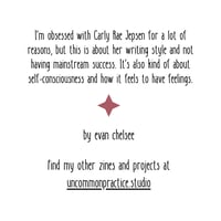 Image 2 of Carly Rae Jepsen Casually Obsessed [square mini zine]