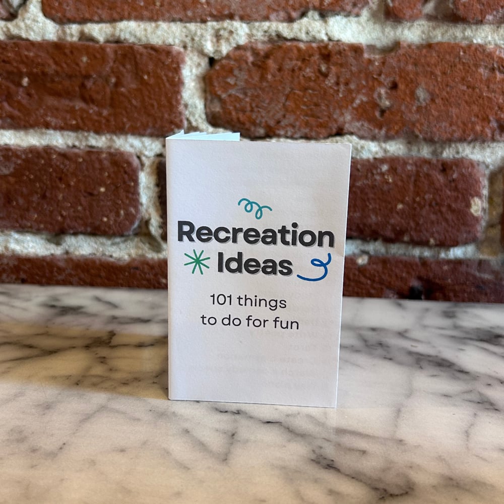 Image of Recreation Ideas: 101 Things to do for Fun [mini zine]