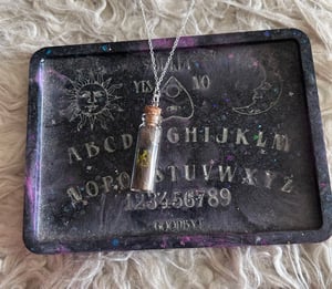 Image of Raccoon Fur Crystal Bottle Necklace