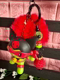 Image 2 of Hello kitty x Tmnt Kuromi black Keychain