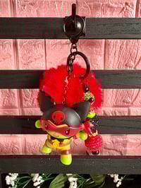 Image 1 of Hello kitty x Tmnt Kuromi black Keychain