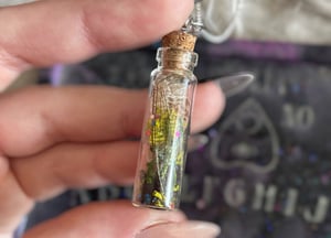 Image of Dragonfly Wing & Snake Skin Crystal Necklace