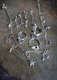 Image 5 of Silver Star Link Necklace