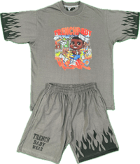 Image 1 of “TBW”  TRENCHBABY KIDS SHORT SET