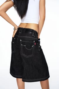 Image 3 of PUSH PUSH Brakk Selvedge Jort Black