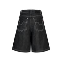 Image 2 of PUSH PUSH Brakk Selvedge Jort Black
