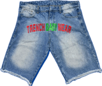 Image 2 of “TBW” MENS JEAN SHORT SET