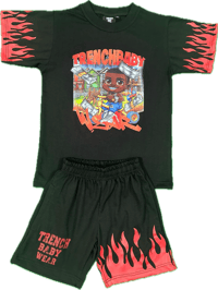 Image 1 of “TBW” Black Short Set (KIDS)