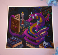 Image 1 of Book Wyrm Print