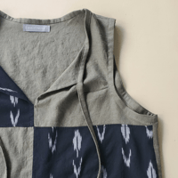 Image 2 of Digs Tank (Olive/Black Ikat)