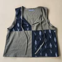 Image 1 of Digs Tank (Olive/Black Ikat)
