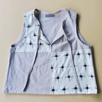 Image 1 of Digs Tank (Flax/White Ikat)