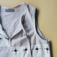 Image 2 of Digs Tank (Flax/White Ikat)