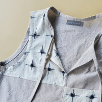 Image 3 of Digs Tank (Flax/White Ikat)