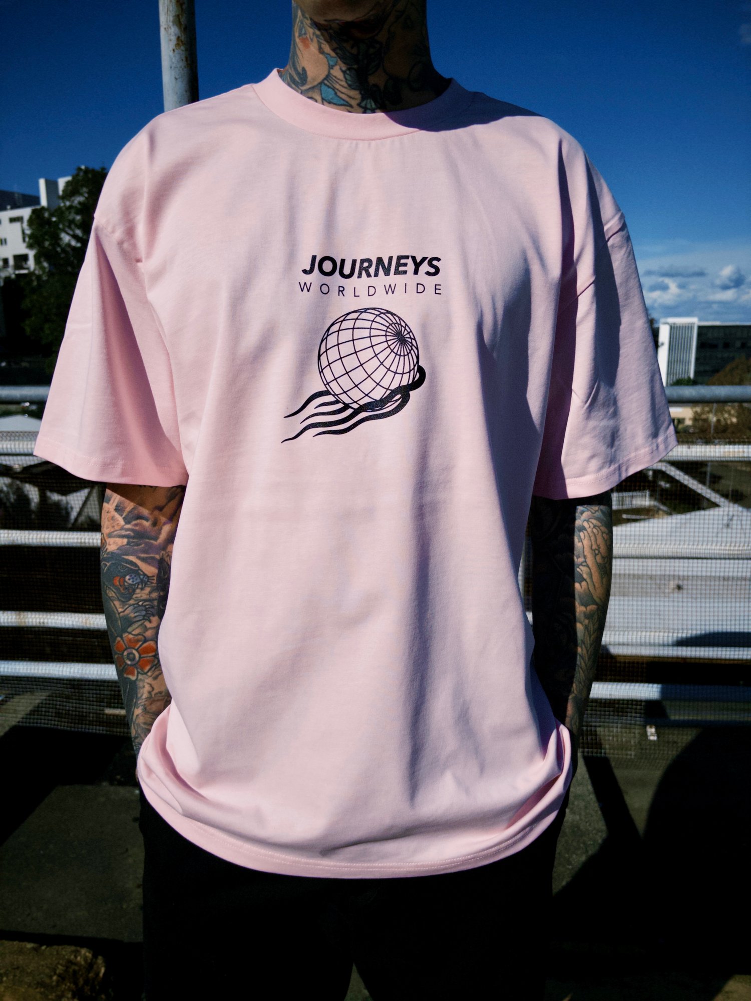 Image of Run The Streets Lady - Pink Heavy Weight Tee