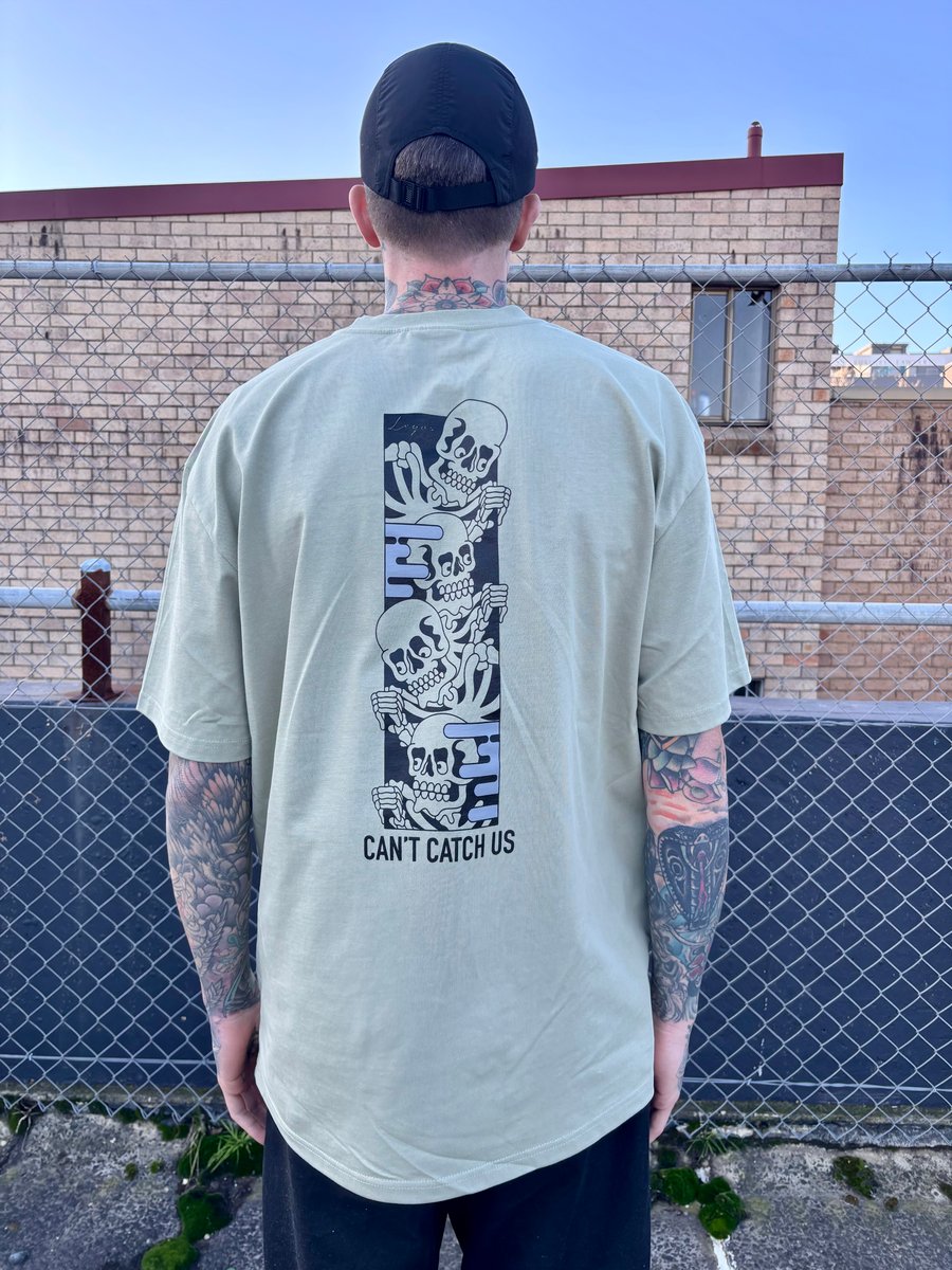 Image of Skeleton - Pistachio Heavy Weight Tee