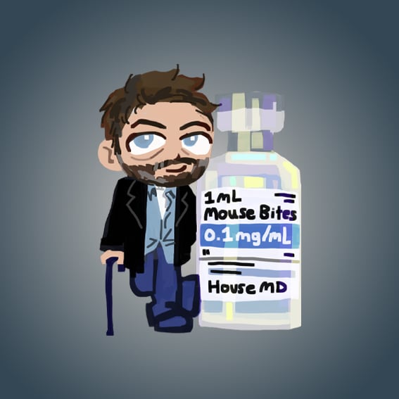 Image of Mouse Bites - House MD Sticker