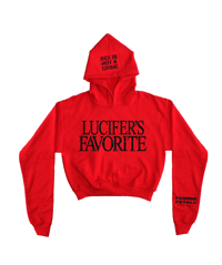 LUCIFER'S FAVORITE CROPPED HOODIE