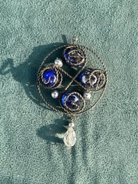 Wire-Wrapped Glass Marble Pendant