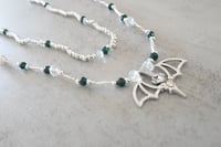 Image 1 of Emerald Bat Necklace (Set)