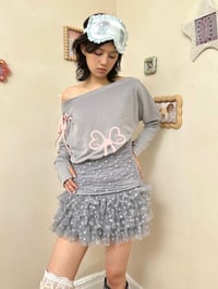 Image 7 of Two-tone tulle tutu skirt