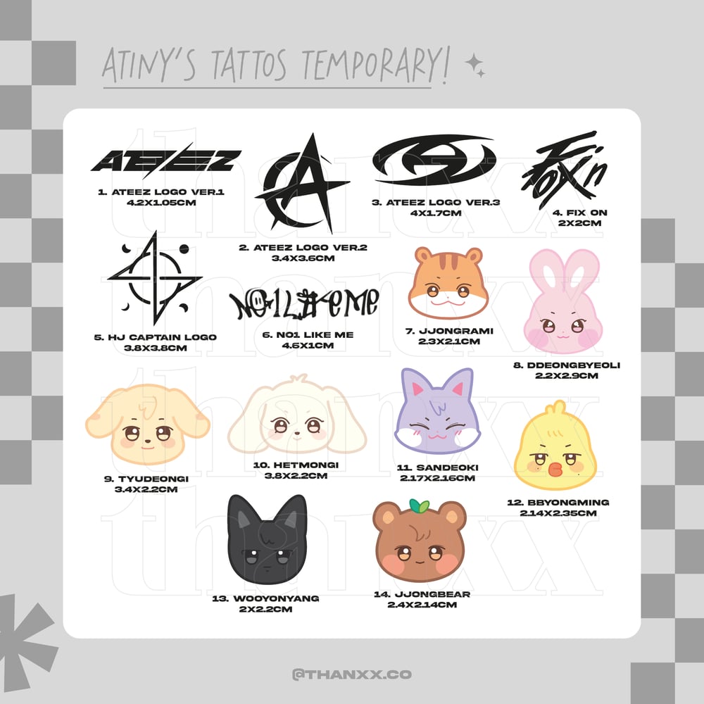 Image of In stock | ATINYS TATTOS TEMPORARY