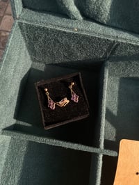 Image 1 of Sweetheart Set 9k Gold and Amethyst