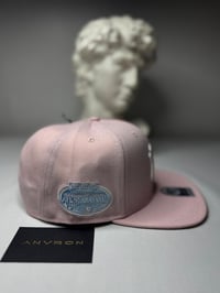 Image 2 of New York Snapback Hat (Pink)