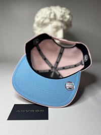 Image 3 of New York Snapback Hat (Pink)