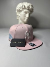 Image 1 of New York Snapback Hat (Pink)
