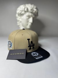Image 1 of Los Angeles Snapback Hat (Brown/Black)