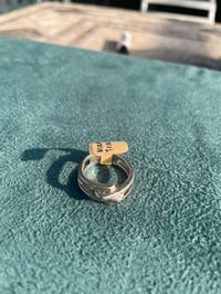 Image 3 of Sterling Stacked and Interlocked Ring